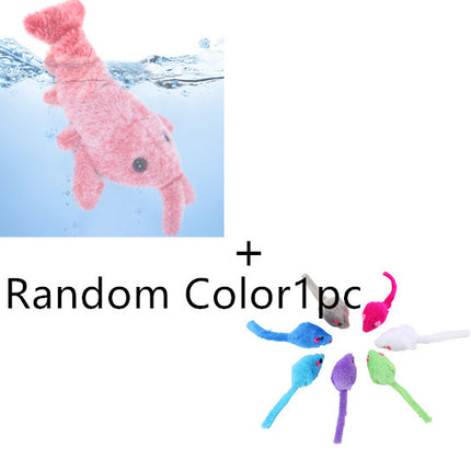 Pet Toys Electric Jumping Shrimp USB Charging Simulation Lobster Funny Cat Plush Pets Toy - 𝓢𝓱𝓸𝓹𝓵𝓮𝓬𝔂