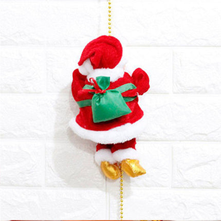 Climbing Ladder Electric Santa Claus Climbing Red Ladder Doll Toy - 𝓢𝓱𝓸𝓹𝓵𝓮𝓬𝔂