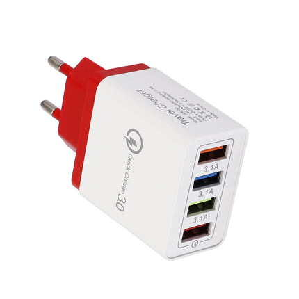 USB Charger Quick Charge 3.0 4 Phone Adapter For Tablet Portable Wall Mobile Charger Fast Charger - 𝓢𝓱𝓸𝓹𝓵𝓮𝓬𝔂