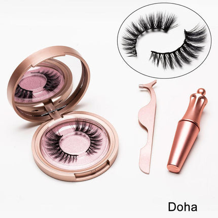 Natural Long Lasting Magnetic Liquid Eyeliner & Magnetic False Eyelashes & Tweezer Set Make up Set - 𝓢𝓱𝓸𝓹𝓵𝓮𝓬𝔂