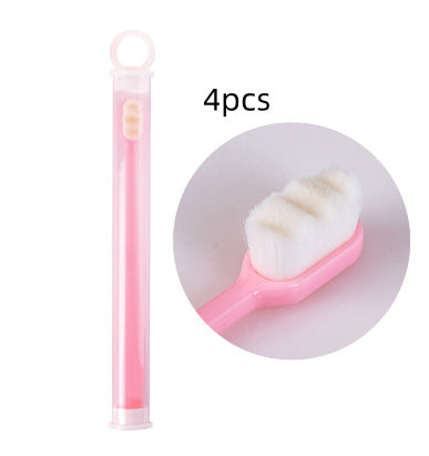 Ultra-fine Toothbrush Super Soft Bristle Deep Cleaning Brush Portable For Oral Care Tools Teeth Care Oral Cleaning Travel - 𝓢𝓱𝓸𝓹𝓵𝓮𝓬𝔂