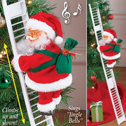 Climbing Ladder Electric Santa Claus Climbing Red Ladder Doll Toy - 𝓢𝓱𝓸𝓹𝓵𝓮𝓬𝔂