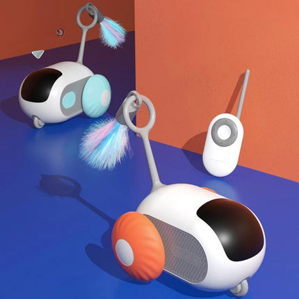 Remote Control Interactive Cat Car Toy USB Charging Chasing Automatic Self-moving Remote Smart Control Car Interactive Cat Toy Pet Products - 𝓢𝓱𝓸𝓹𝓵𝓮𝓬𝔂