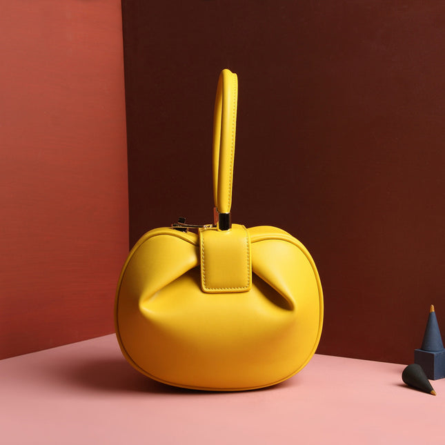 Leather handbags fashion dumplings handbag - 𝓢𝓱𝓸𝓹𝓵𝓮𝓬𝔂