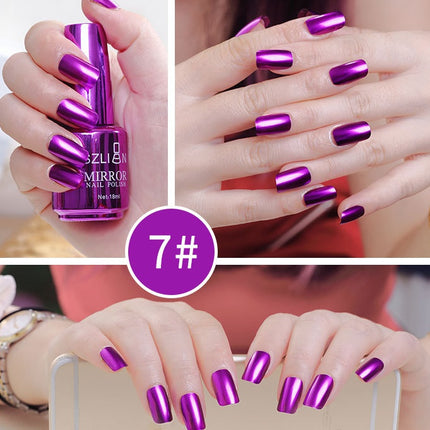 Mirror Silver Nail Polish - 𝓢𝓱𝓸𝓹𝓵𝓮𝓬𝔂