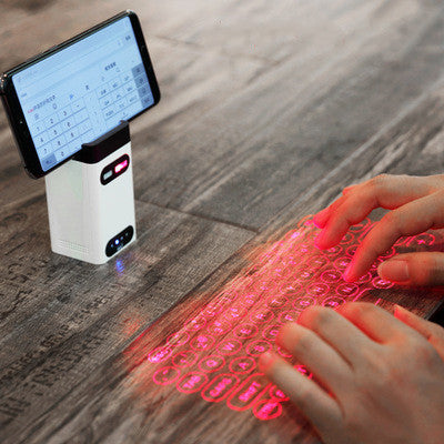 LEING FST Virtual Laser Keyboard Bluetooth Wireless Projector Phone Keyboard For Computer Pad Laptop With Mouse Function - 𝓢𝓱𝓸𝓹𝓵𝓮𝓬𝔂
