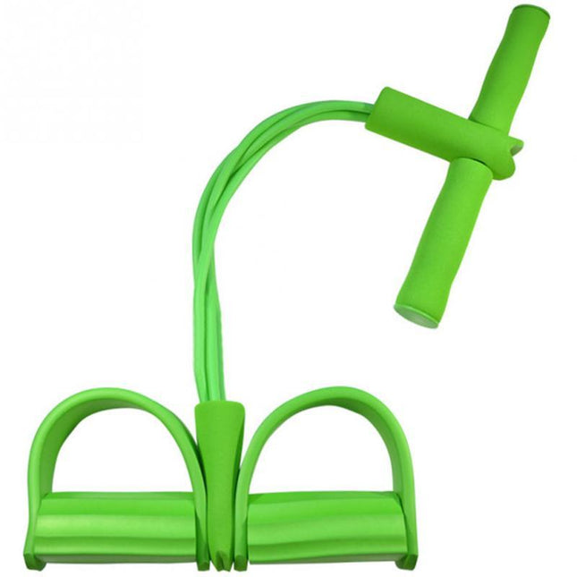 Natural Latex Foot Pedal Elastic Pull Rope with Handle Fitness Equipment Bodybuilding Expander - 𝓢𝓱𝓸𝓹𝓵𝓮𝓬𝔂