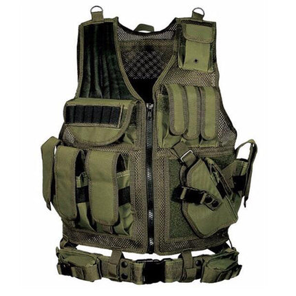Tactical Vest Military Combat Army Armor Vests Molle Airsoft Plate Carrier Swat Vest Outdoor Hunting Fishing CS Training Vest - 𝓢𝓱𝓸𝓹𝓵𝓮𝓬𝔂