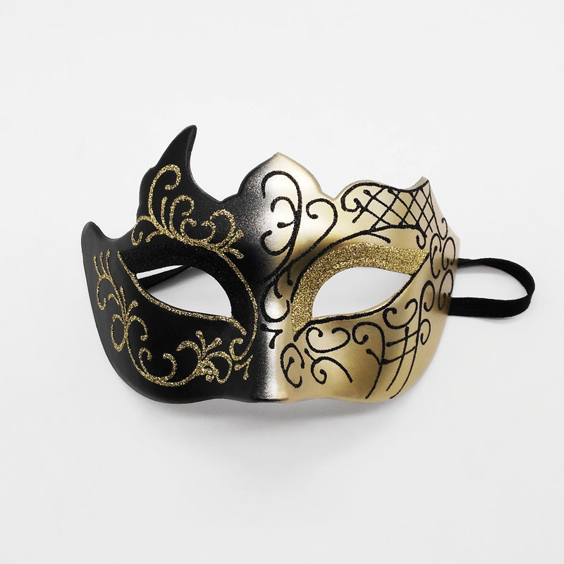 Party Bar Masquerade Flat Head Half Face Spray Paint