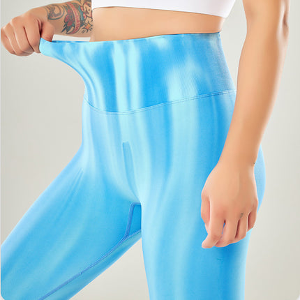 New Tie Dye Aurora Print Sports Pants Seamless High Waisted Fitness Yoga Pants For Women Gym Running Sweatpants Trousers - 𝓢𝓱𝓸𝓹𝓵𝓮𝓬𝔂