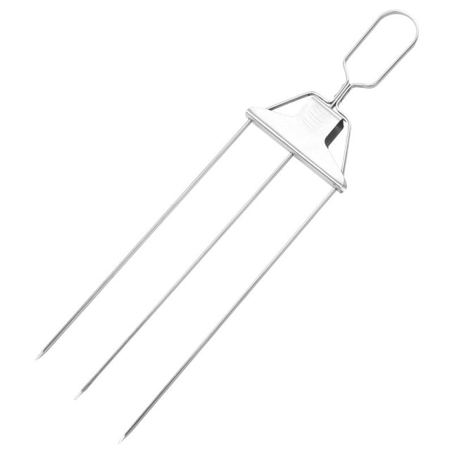 3-Prong Skewer Stick Needles Kebab 3 Way Forks Stainless Steel Barbecue Grill Fork Household BBQ Non-stick - 𝓢𝓱𝓸𝓹𝓵𝓮𝓬𝔂