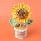Large Ladybug Sunflower Pot