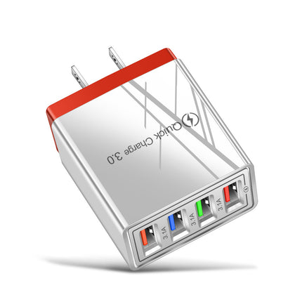 USB Charger Quick Charge 3.0 4 Phone Adapter For Tablet Portable Wall Mobile Charger Fast Charger - 𝓢𝓱𝓸𝓹𝓵𝓮𝓬𝔂