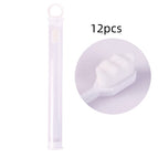 12pcs Wavy White