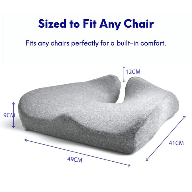 Car Seat Memory Foam Office Ergonomic Chair Cushion - 𝓢𝓱𝓸𝓹𝓵𝓮𝓬𝔂