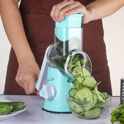 Manual Kitchen Accessories Multifunctional Round Mandoline Potato Slicer Vegetable Cutter Slicer Cheese Kitchen Gadgets - 𝓢𝓱𝓸𝓹𝓵𝓮𝓬𝔂