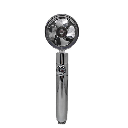 Shower Head Water Saving Flow 360 Degrees Rotating With Small Fan ABS Rain High Pressure Spray Nozzle Bathroom Accessories - 𝓢𝓱𝓸𝓹𝓵𝓮𝓬𝔂