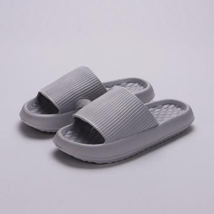 Summer EVA Slippers Solid Color Rhombus Stripe Anti-slip Slippers New Women's Home Shoes - 𝓢𝓱𝓸𝓹𝓵𝓮𝓬𝔂