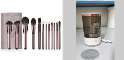 Women Eye Shadow Brush Cleaning Tool Portable Electric Makeup Brush Cleaner Machine With USB Charging Automatic Cosmetic Brush - 𝓢𝓱𝓸𝓹𝓵𝓮𝓬𝔂