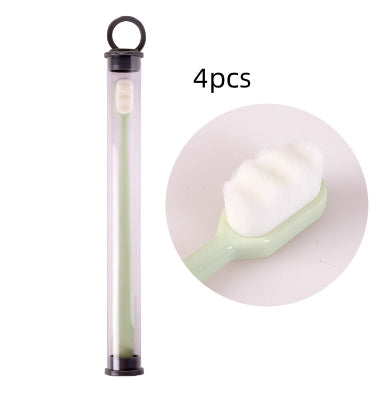 Ultra-fine Toothbrush Super Soft Bristle Deep Cleaning Brush Portable For Oral Care Tools Teeth Care Oral Cleaning Travel - 𝓢𝓱𝓸𝓹𝓵𝓮𝓬𝔂