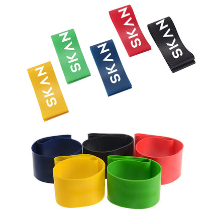 5 Level Resistance Rubber Bands Yoga Training Elastic Bands - 𝓢𝓱𝓸𝓹𝓵𝓮𝓬𝔂