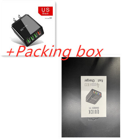 Illuminated 4USB Mobile Phone Charger 3A Charging Head - 𝓢𝓱𝓸𝓹𝓵𝓮𝓬𝔂