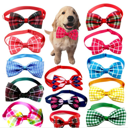 Plaid Pet Tie Cat Dog Scarf Accessories Pet Accessories - 𝓢𝓱𝓸𝓹𝓵𝓮𝓬𝔂