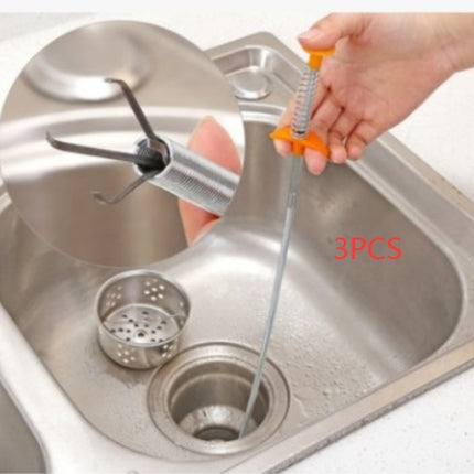 60CM Sewer Dredger Spring Pipe Dredging Tool Household Hair Cleaner Drain Clog Remover Cleaning Tools Household For Kitchen Sink Kitchen Gadgets - 𝓢𝓱𝓸𝓹𝓵𝓮𝓬𝔂