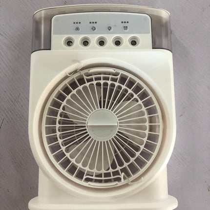 Portable USB Air Conditioner Cooling Fan With 5 Sprays 7 Color Light 600ML Water Tank Spray Mist Air Cooler Humidifiers - 𝓢𝓱𝓸𝓹𝓵𝓮𝓬𝔂