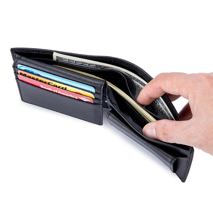 Men's Short Wallet Genuine Leather Trifold Wallet - 𝓢𝓱𝓸𝓹𝓵𝓮𝓬𝔂