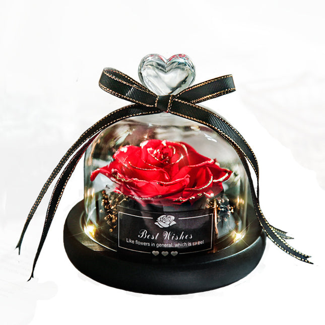 Valentine's Day Christmas Dried Flowers For Home Decor Wedding Gifts Dried Flowers Eternal Real Rose Home Decor With LED In Glass - 𝓢𝓱𝓸𝓹𝓵𝓮𝓬𝔂