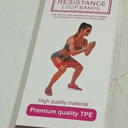 5 Level Resistance Rubber Bands Yoga Training Elastic Bands - 𝓢𝓱𝓸𝓹𝓵𝓮𝓬𝔂