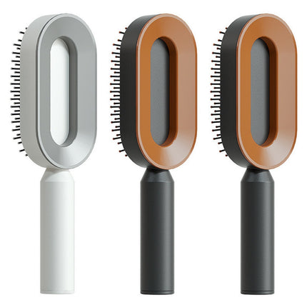 Self Cleaning Hair Brush For Women One-key Cleaning Hair Loss Airbag Massage Scalp Comb Anti-Static Hairbrush - 𝓢𝓱𝓸𝓹𝓵𝓮𝓬𝔂