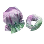 Tie dyed purple