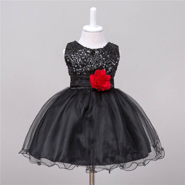 Baby Sequin Dress Flower Girl Wedding Princess Dress - 𝓢𝓱𝓸𝓹𝓵𝓮𝓬𝔂