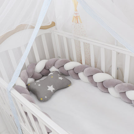 Baby Bumper Bed Braid Knot Pillow Cushion Bumper for Infant cuna Bebe lit Crib Protector Cot Bumper Room Decor - 𝓢𝓱𝓸𝓹𝓵𝓮𝓬𝔂