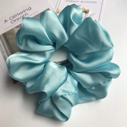 Oversized Smooth Satin Large Intestine Circle Hair Tie - 𝓢𝓱𝓸𝓹𝓵𝓮𝓬𝔂