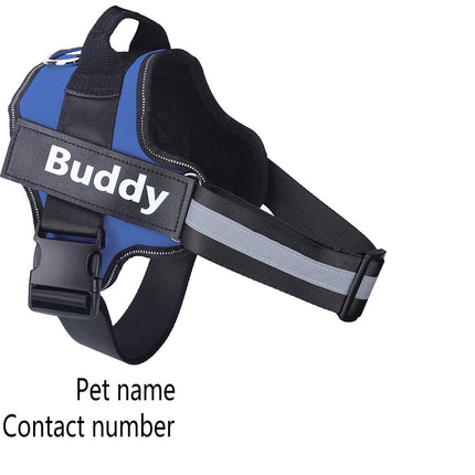 Personalized Dog Harness NO PULL Reflective Breathable Adjustable Pet Harness Vest For Small Large Dog Custom Patch Pet Supplies - 𝓢𝓱𝓸𝓹𝓵𝓮𝓬𝔂