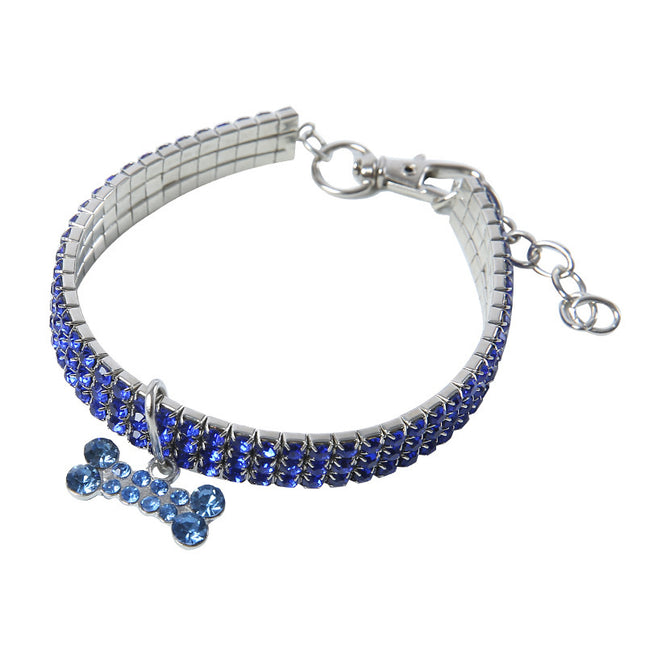 Bling Rhinestone Dog Collar Crystal Puppy Chihuahua Pet Dog Collars Leash For Small Medium Dogs Cats - 𝓢𝓱𝓸𝓹𝓵𝓮𝓬𝔂