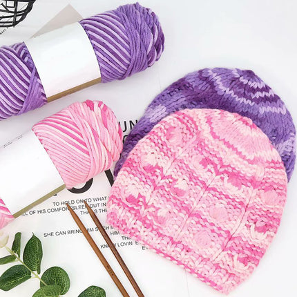 8 Strands Of Gradient Milk Cotton Wool Hand-knitted Medium Thick - 𝓢𝓱𝓸𝓹𝓵𝓮𝓬𝔂