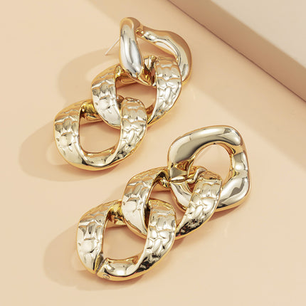 Geometric Chain Earrings For Women - 𝓢𝓱𝓸𝓹𝓵𝓮𝓬𝔂