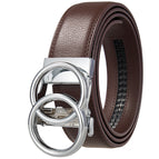 Chrome Buckle 118 Brown Belt