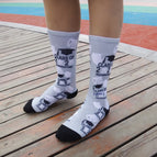 Gray Tissue Mask Socks