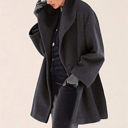 Women's Trendy Clothes Multi-color Round Neck Loose Sweater Woolen Coat Solid Casual Coat For Autumn And Winter - 𝓢𝓱𝓸𝓹𝓵𝓮𝓬𝔂
