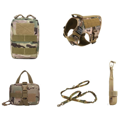 Tactical Dog Harness Pet German Shepherd K9 Training Vest Dog Harness And Leash Set For All Breeds Dogs - 𝓢𝓱𝓸𝓹𝓵𝓮𝓬𝔂