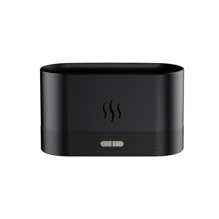 Aroma Diffuser With Flame Light Mist Humidifier Aromatherapy Diffuser With Waterless Auto-Off Protection For Spa Home Yoga Office - 𝓢𝓱𝓸𝓹𝓵𝓮𝓬𝔂