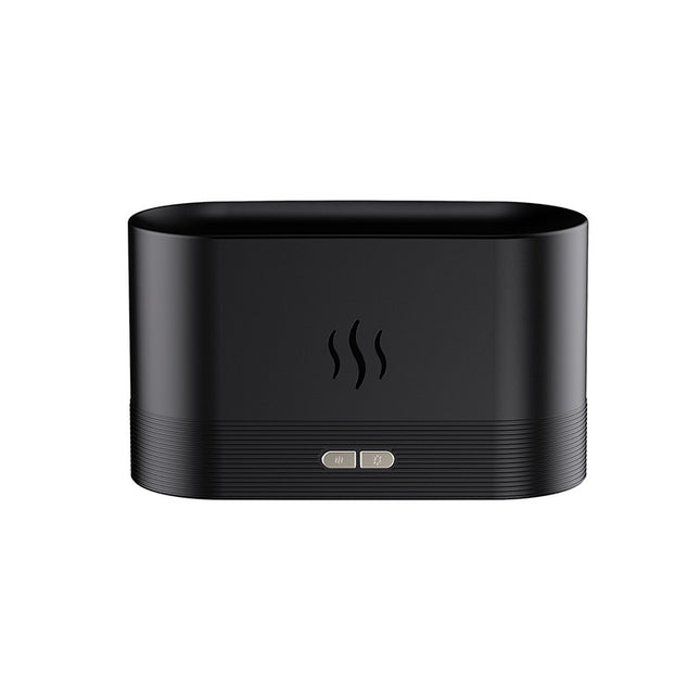 Aroma Diffuser With Flame Light Mist Humidifier Aromatherapy Diffuser With Waterless Auto-Off Protection For Spa Home Yoga Office - 𝓢𝓱𝓸𝓹𝓵𝓮𝓬𝔂