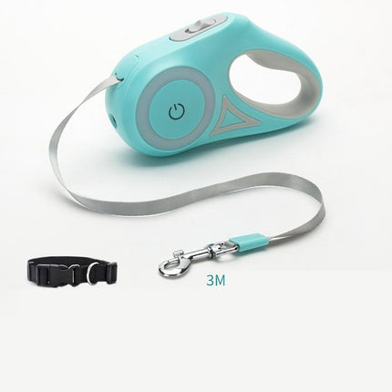 Dog Leash Retractable Leash And Dog Collar Spotlight Automatic Pet Dog Cat Traction Rope For Small Medium Dogs Pet Product - 𝓢𝓱𝓸𝓹𝓵𝓮𝓬𝔂