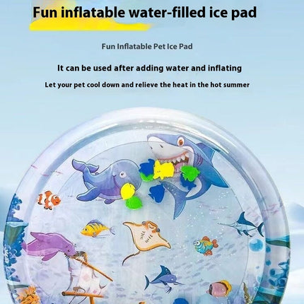 Summer Cooling Pet Water Bed Cushion Ice Pad Dog Sleeping Square Mat For Puppy Dogs Cats Pet Kennel Cool Cold - 𝓢𝓱𝓸𝓹𝓵𝓮𝓬𝔂