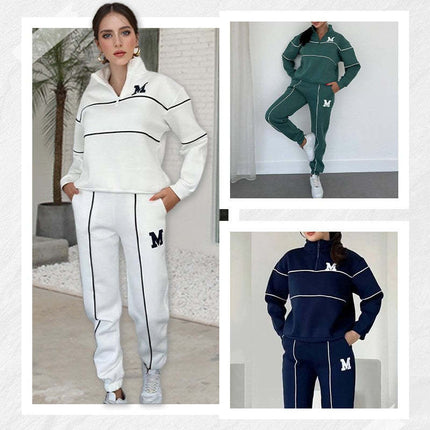 Womens 2 Piece Outfits Lounge Hoodless Pullover Sweatshirt Sweatsuit Sets Sweatshirt Baggy Fashion Sweatpants With Pockets - 𝓢𝓱𝓸𝓹𝓵𝓮𝓬𝔂